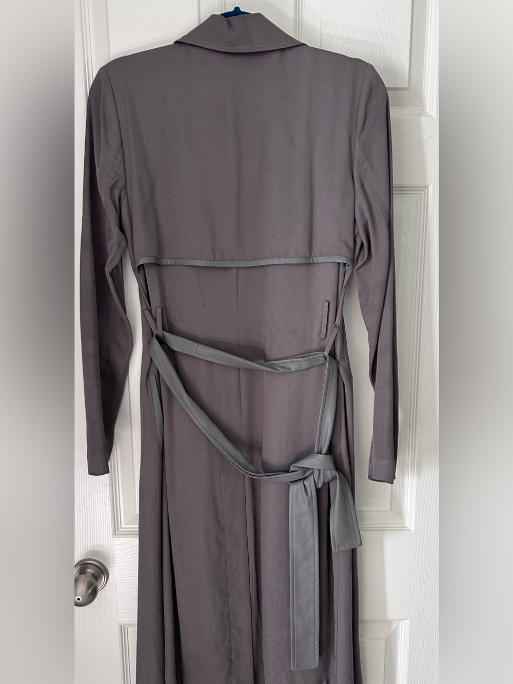 Badgley Mischka Women’s Long Trench coat - Gray